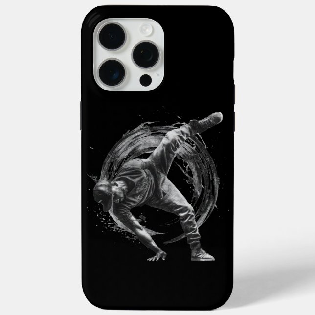 Breakdance Urban Style Monochrome Motion Art Case-Mate iPhone Hülle (Rückseite)