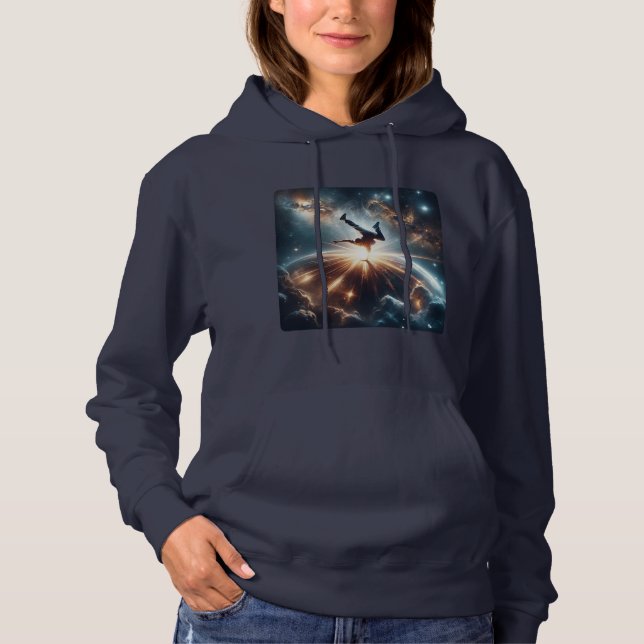 Breakdancer in action, Ai, Action in der Galaxie Hoodie (Vorderseite)