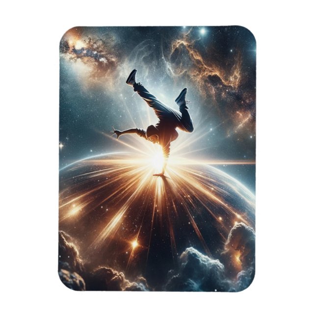 Breakdancer in action, Ai, Action in der Galaxie Magnet (Vertikal)