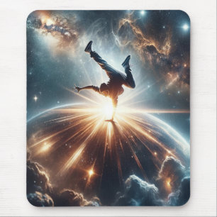 Breakdancer in action, Ai, Action in der Galaxie Mousepad