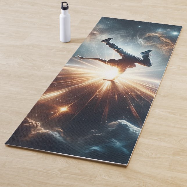 Breakdancer in action, Ai, Action in der Galaxie Yogamatte (Beispiel)