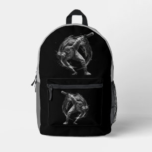 Breakdancer in Aktion im Stil eines Spritzers mit Bedruckter Rucksack