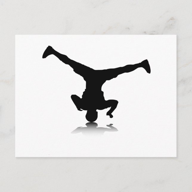 Breakdancer (Spin) Postkarte (Vorderseite)