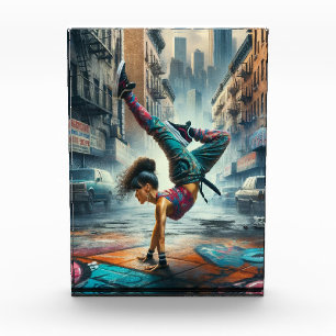 Breakdancer Women in Action New Yorker Silhouette Fotoblock