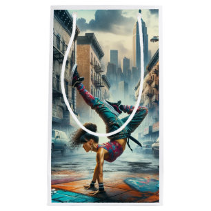 Breakdancer Women in Action New Yorker Silhouette Kleine Geschenktüte