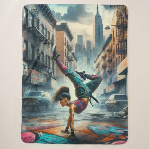 Breakdancer Women in Action New Yorker Silhouette Sherpadecke