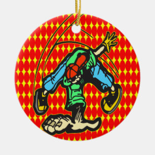 Breakdancing Art Keramikornament