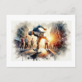 Breakdancing in the City,  Postkarte