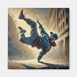 Breakdancing Magnet