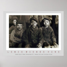 Breaker Boys by Lewis Wickes Hine Poster