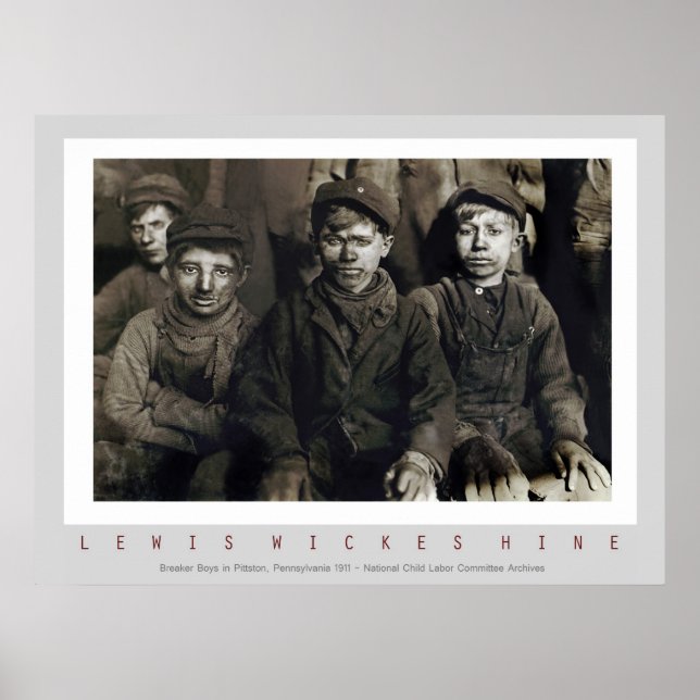 Breaker Boys by Lewis Wickes Hine Poster (Vorne)