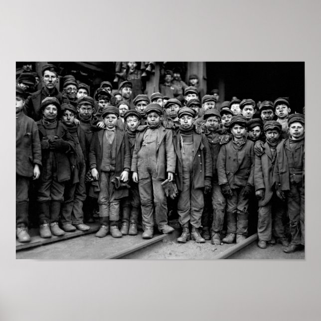Breaker Boys der Kohlefirma Pennsylvania Poster (Vorne)
