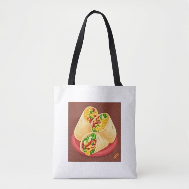 "Breakfast Burrito Design Bag - Spaß, Einzigartig  Tasche (Vorderseite)