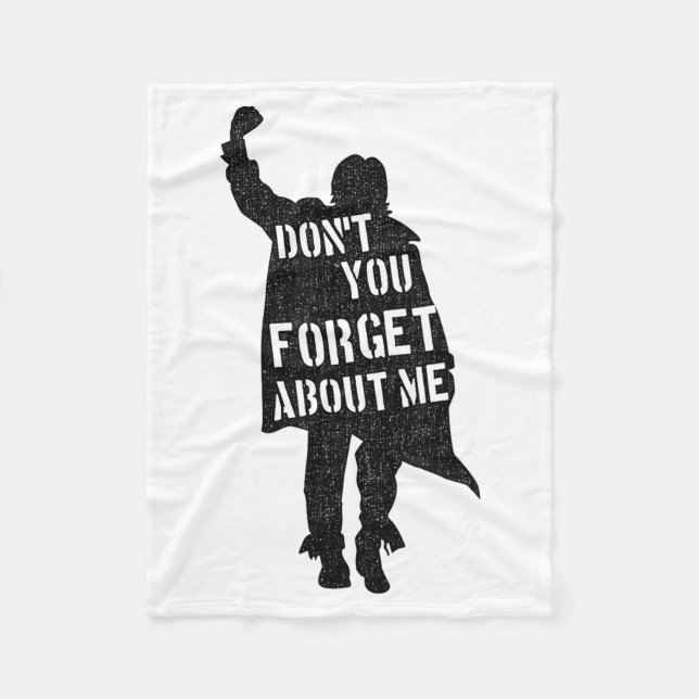 Breakfast Club Don't You Forget About Me Silhouett Fleecedecke (Vorderseite)