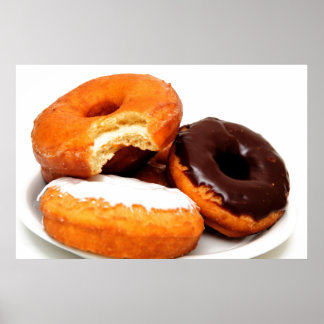 Breakfast Doughnut Poster