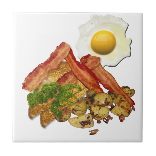 Breakfast Landscape Fliese (Vorderseite)