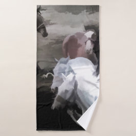 Breaking Away - Wilde Pferde Badhandtuch Set