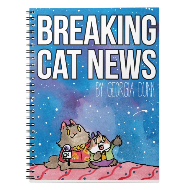 Breaking Cat News Sunday Art carnet (Devant)