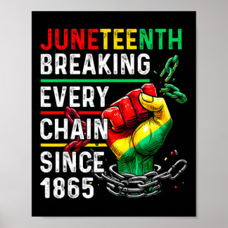 Breaking Every Chain Seit 1865 Frauen Männer Junet Poster