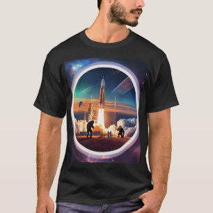 Breaking Free : Rocket Launch Gravity T-Shirt Desi