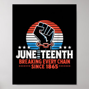 Breaking Jede Kette seit 1865 Frauen Männer Junete Poster