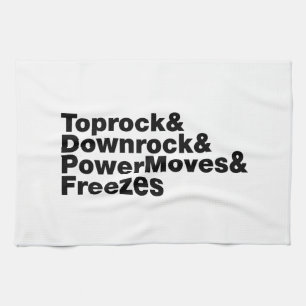 Breaking Moves (Breakdance) Geschirrtuch