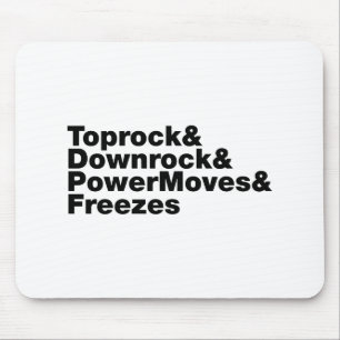 Breaking Moves (Breakdance) Mousepad