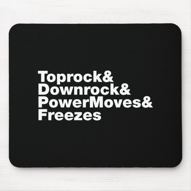 Breaking Moves (Breakdance) Mousepad (Vorne)