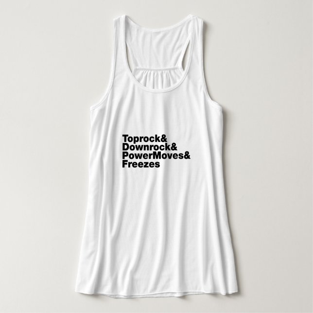 Breaking Moves (Breakdance) Tank Top (Design Vorderseite)