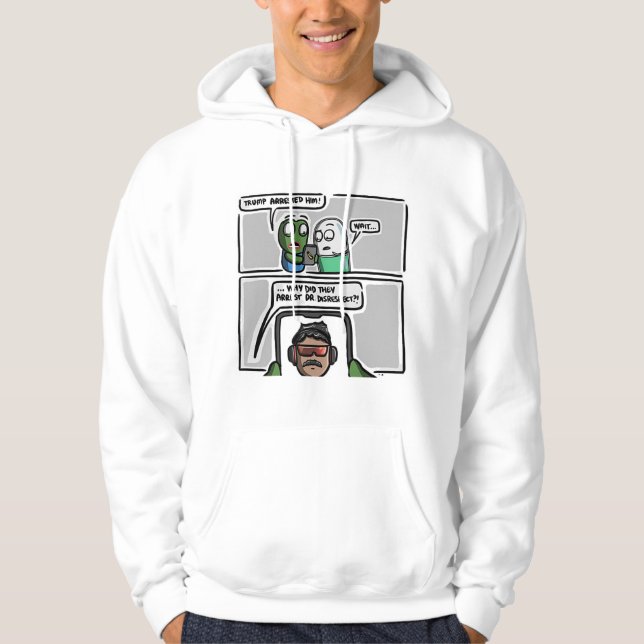 “Breaking News Confusion”  T-Shirt Hoodies (Vorderseite)