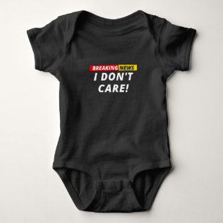 Breaking News ist mir egal! Baby Strampler