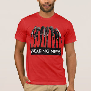 Breaking News Microphone Shirt
