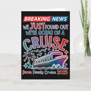 Breaking News Wir Gehen Auf Eine Kreuzfahrt Surpri Karte