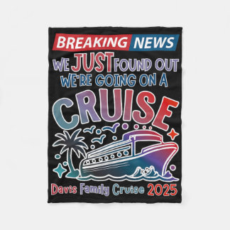 Breaking News Wir Machen Eine Kreuzfahrt Surpris C Fleecedecke