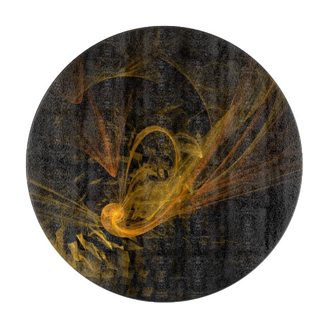 Breaking Point Abstract Art Circle Schneidebrett (Vorderseite)