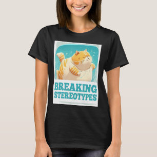 Breaking Stereotypen Floating Fluffy Cat Kitten T-Shirt