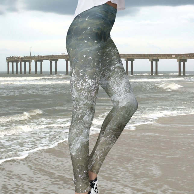 Breaking Surf Splashing Ocean Wave Leggings (Von Creator hochgeladen)