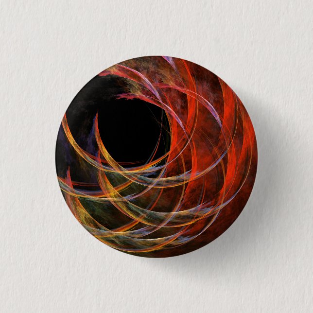 Breaking the Circle Abstrakt Art Button (round) (Vorderseite)