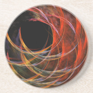 Breaking the Circle Abstrakt Art Sandstone Unterse Sandstein Untersetzer