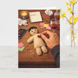 Breaking Up Is Hard To Do Ignored Voodoo Doll Karte