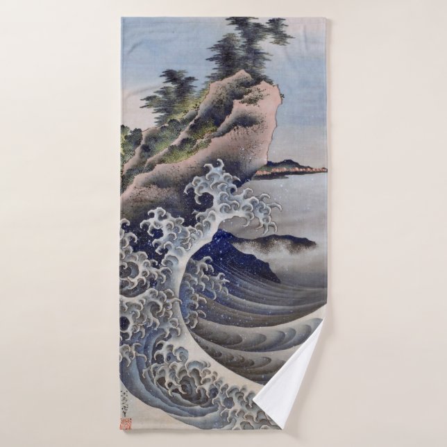 Breaking Waves, Hokusai (Serviette de bain)