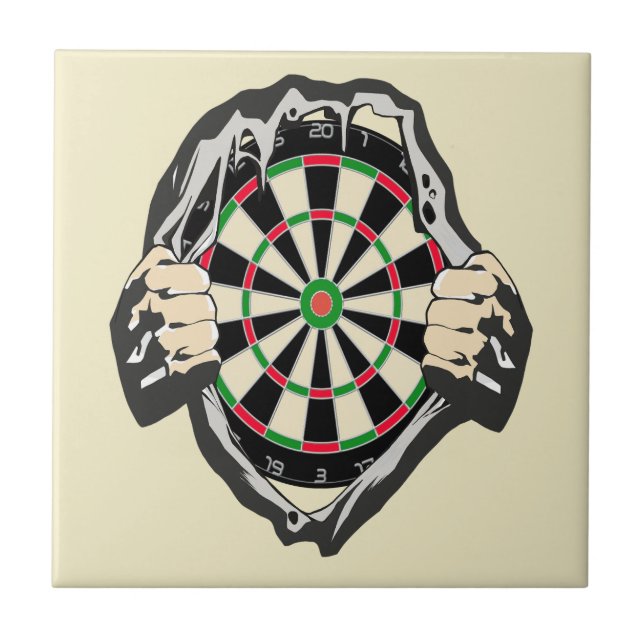 Breakthrough to the Bullseye – Ultimate Dartboard  Fliese (Vorderseite)