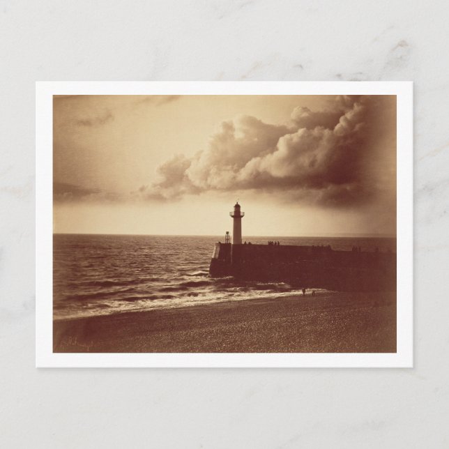 Breakwater at Sete, c.1855 (albumen print from a c Postkarte (Vorderseite)