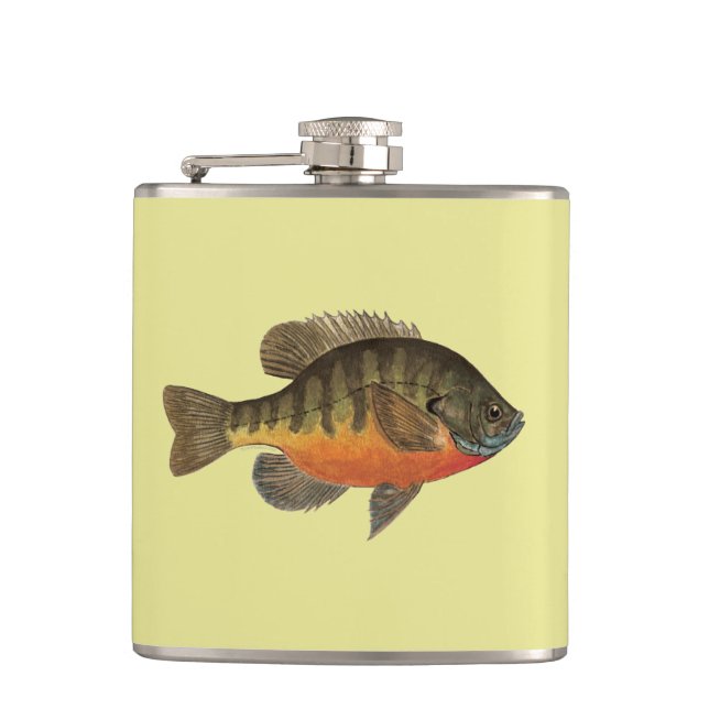 Bream, Bluegill Fischen Flachmann (Vorderseite)
