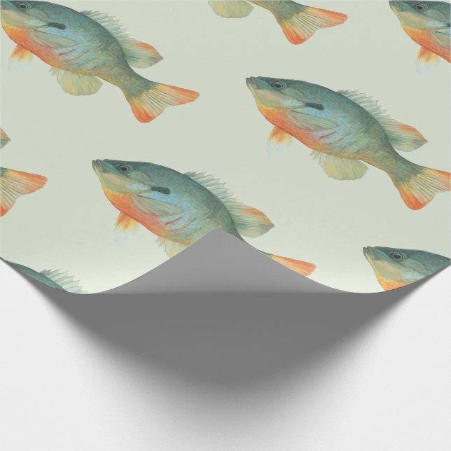Bream Bluegill Sunfish Perlenfisch-Geschenk Geschenkpapier (Ecke)