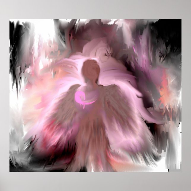Breast Cancer Angel Poster (Vorne)