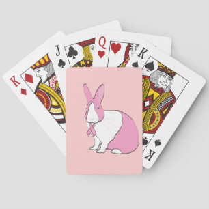 BREAST CANCER AWARENESS BUNNY SPIELKARTEN