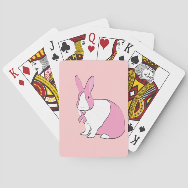 BREAST CANCER AWARENESS BUNNY SPIELKARTEN (Rückseite)