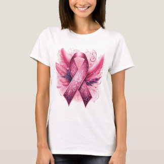 BREAST CANCER AWARENESS Federn T-Shirt