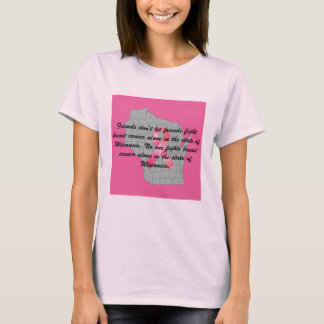Breast Cancer Awareness in Wisconsin T-shirt 